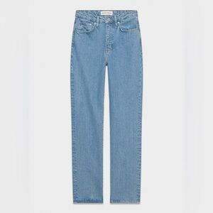 NWT - Denim Forum Rowan Super HR Straight Jean - Size 28 - No-Stress Light Blue